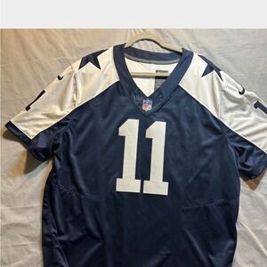 NFL Dallas Cowboys Tony Romo Navy and White Men's Jersey
